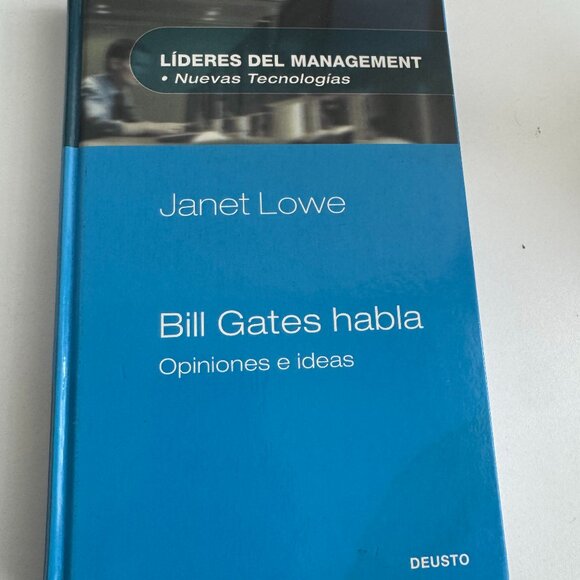 Bill Gates Speaks: Opinions and Ideas – Janet Lowe (Hardcover, Spanish Edition) - Picture 1 of 4